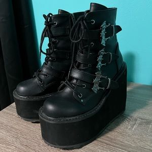 Demonias Cauldron of Bats Platform shoes